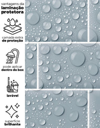 Papel de Parede Adesivo Brick Metro Frost