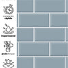 Papel de Parede Adesivo Brick Metro Frost
