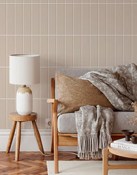 Papel de Parede Brick Vertical Champagne