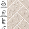 Papel de Parede Brick ZigZag Champagne