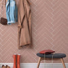 KIT DE 8 ROLOS - 1,00m x 50cm - Papel de Parede Adesivo Brick ZigZag Blossom
