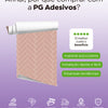 KIT DE 8 ROLOS - 1,00m x 50cm - Papel de Parede Adesivo Brick ZigZag Blossom