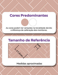 Papel de Parede Adesivo Brick ZigZag Blossom