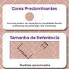 KIT DE 8 ROLOS - 1,00m x 50cm - Papel de Parede Adesivo Brick ZigZag Blossom