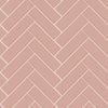 KIT DE 8 ROLOS - 1,00m x 50cm - Papel de Parede Adesivo Brick ZigZag Blossom