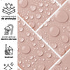 KIT DE 8 ROLOS - 1,00m x 50cm - Papel de Parede Adesivo Brick ZigZag Blossom