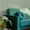 KIT DE 7 ROLOS - 1,00m x 50cm - Papel de Parede Adesivo Brick ZigZag Menta