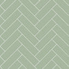 Papel de Parede Adesivo Brick ZigZag Menta