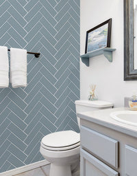 Papel de Parede Adesivo Brick ZigZag Frost