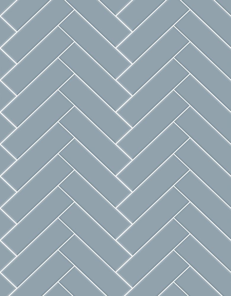 Papel de Parede Adesivo Brick ZigZag Frost