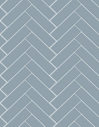 Papel de Parede Adesivo Brick ZigZag Frost