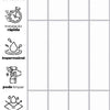 KIT DE 8 ROLOS - 1,00m x 50cm - Papel de Parede de Azulejo Brick Vertical Snow