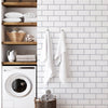 Papel de Parede Adesivo Brick Metro Snow