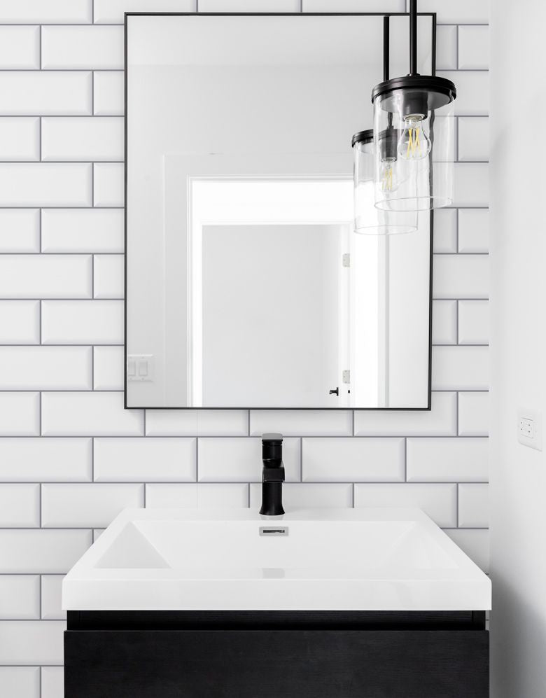 Papel de Parede Adesivo Brick Metro Snow