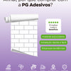 KIT DE 6 ROLOS - 1,00m x 50cm - Papel de Parede Adesivo Brick Metro Snow
