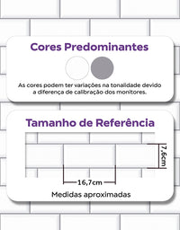 Papel de Parede Adesivo Brick Metro Snow