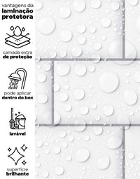Papel de Parede Adesivo Brick Metro Snow