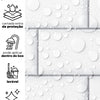 Papel de Parede Adesivo Brick Metro Snow