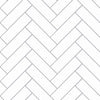 Papel de Parede Adesivo Brick ZigZag Snow