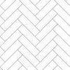 KIT DE 5 ROLOS - 3,00m x 50cm - Papel de Parede Adesivo Brick ZigZag Snow