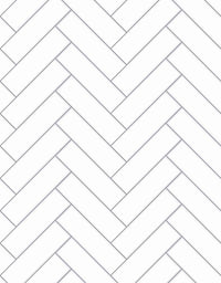 KIT DE 2 ROLOS - 4,00m x 50cm - Papel de Parede Adesivo Brick ZigZag Snow