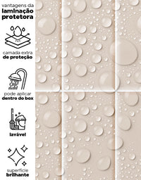 Papel de Parede Brick Vertical Champagne