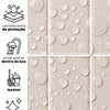 KIT DE 5 ROLOS - 1,50m x 50cm - Papel de Parede Brick Vertical Champagne