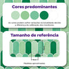 KIT DE 6 ROLOS - 2,50m x 50cm - Papel de Parede Adesivo Bricks Escamas Verde Folha