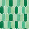 KIT DE 6 ROLOS - 2,50m x 50cm - Papel de Parede Adesivo Bricks Escamas Verde Folha