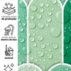 KIT DE 6 ROLOS - 2,50m x 50cm - Papel de Parede Adesivo Bricks Escamas Verde Folha