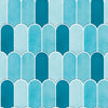 Papel de Parede Adesivo Bricks Escamas Céu Azul