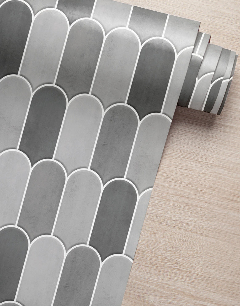 Papel de Parede Adesivo Bricks Escamas Cimento Queimado