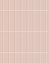 Papel de Parede Brick Vertical Blush Com película para áreas úmidas e molhadas 1,00x0,50m