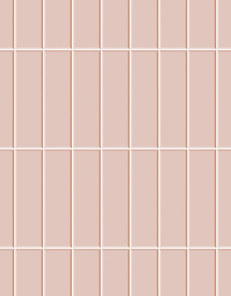 Papel de Parede Brick Vertical Blush