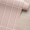 Papel de Parede Brick Vertical Blush