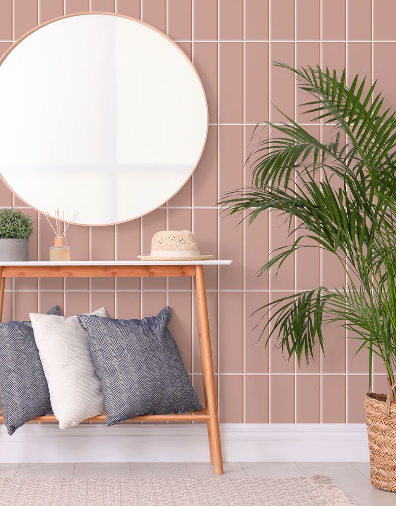 Papel de Parede Adesivo Brick Vertical Blossom