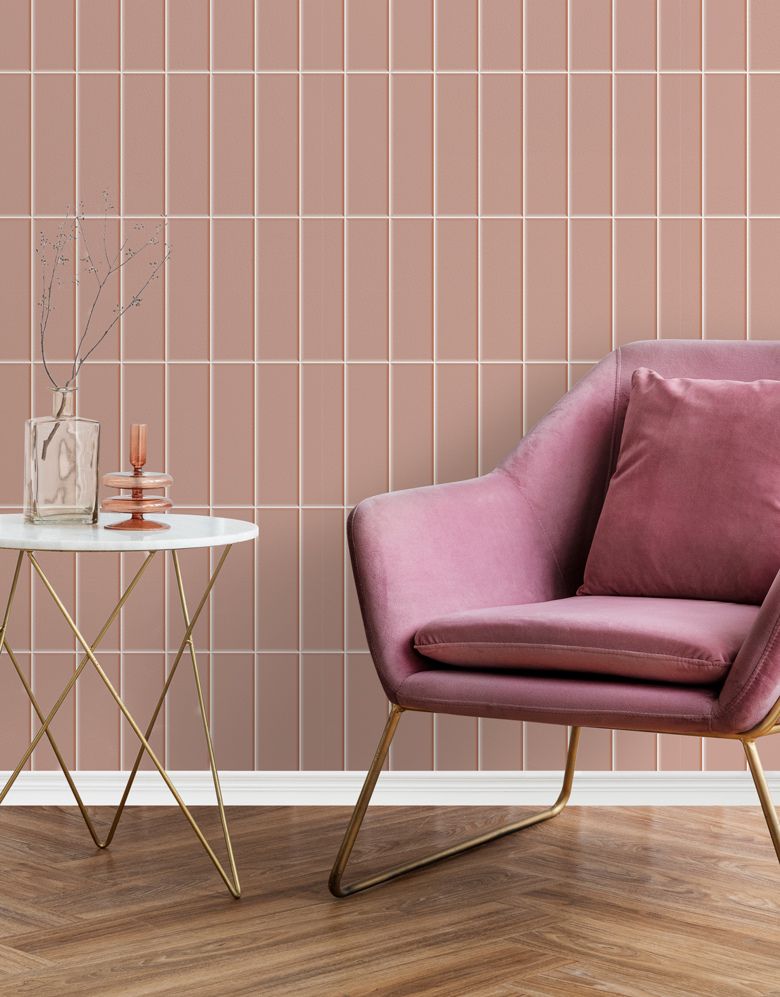 Papel de Parede Adesivo Brick Vertical Blossom