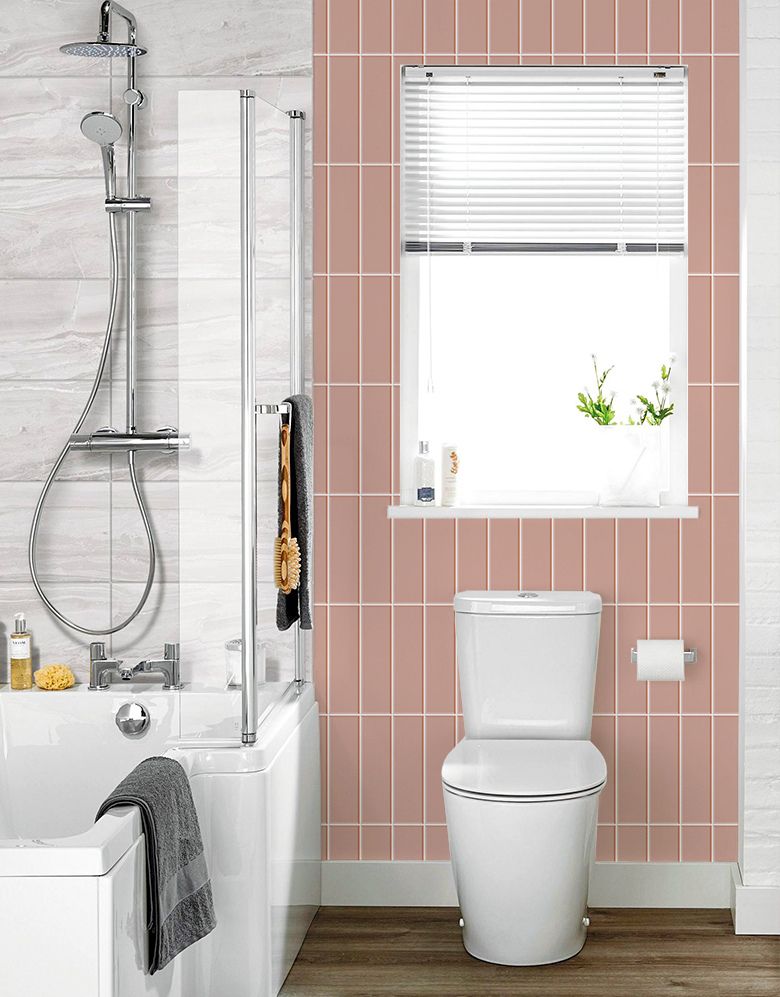 Papel de Parede Adesivo Brick Vertical Blossom