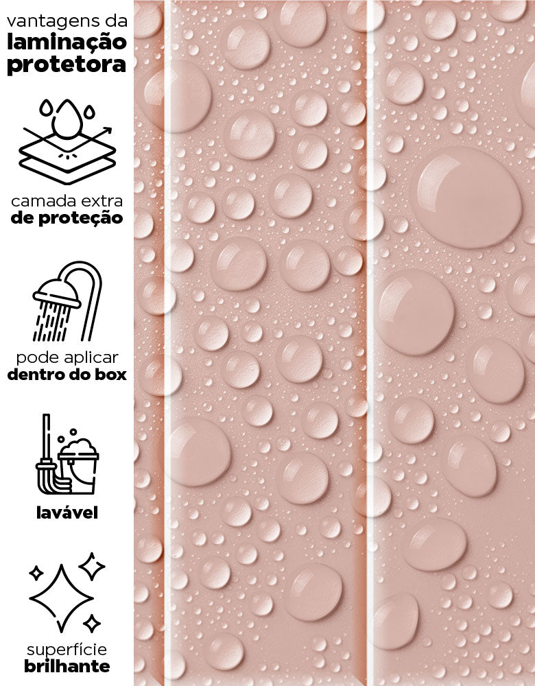 Papel de Parede Adesivo Brick Vertical Blossom