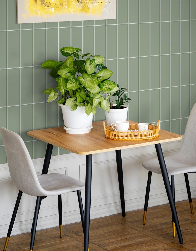 Papel de Parede Adesivo Brick Vertical Menta