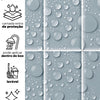 KIT DE 7 ROLOS - 2,50m x 50cm - Papel de Parede Adesivo Brick Vertical Frost