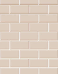 Papel de Parede Adesivo Brick Metro Champagne