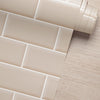 Papel de Parede Adesivo Brick Metro Champagne