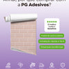 Papel de Parede Adesivo Brick Metro Blush