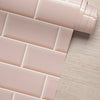Papel de Parede Adesivo Brick Metro Blush