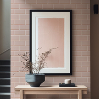 Papel de Parede Adesivo Brick Metro Blush