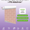 KIT DE 3 ROLOS - 2,50m x 50cm - Papel de Parede Adesivo Brick Metro Blossom