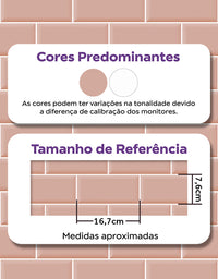 Papel de Parede Adesivo Brick Metro Blossom