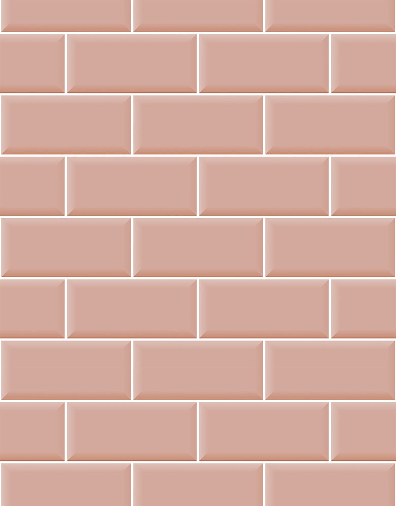 Papel de Parede Adesivo Brick Metro Blossom