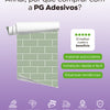 KIT DE 4 ROLOS - 1,00m x 50cm - Papel de Parede Brick Metro Menta